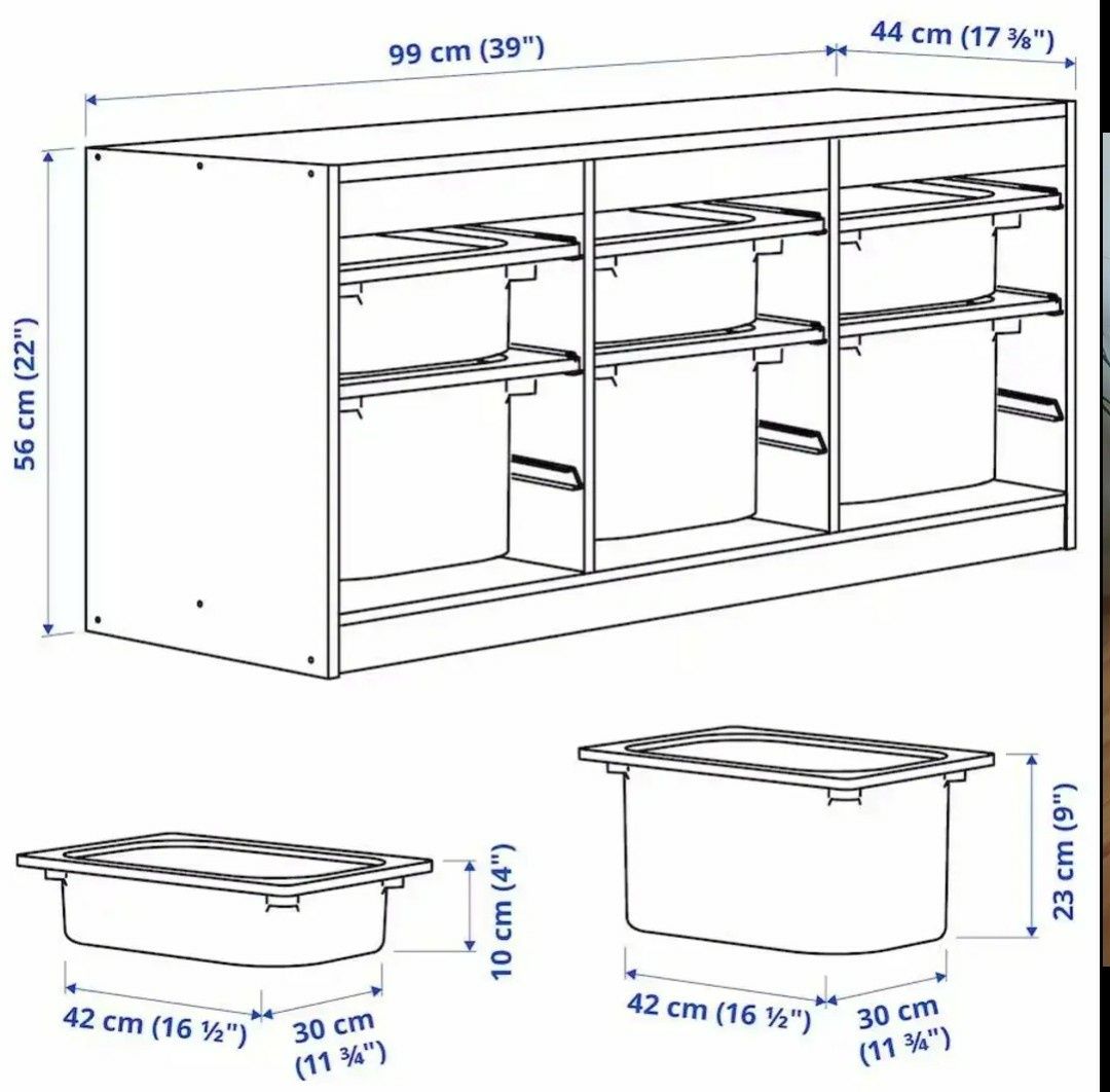 Regał IKEA biało-pomarańczowy