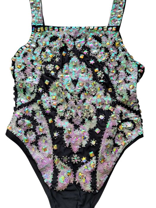 Nowy błyszczący strój kostium kąpielowy cekiny 38,M ASOS