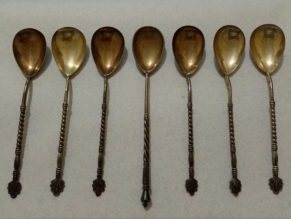 Ложки  серебряные