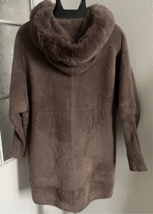 Kurtka damska alpaka brązowa