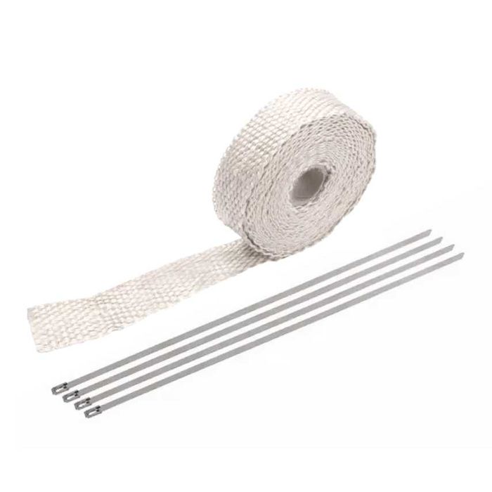 Fita térmica 25 mm x 5/10/15 metros moto escapes abraçadeiras metal
