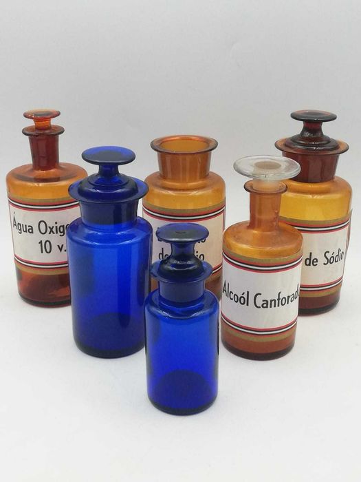 Frascos de Farmácia antigos