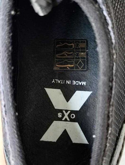 Oxs італія стильні оригінальні жіночі туфлі дербі текстиль шкіра