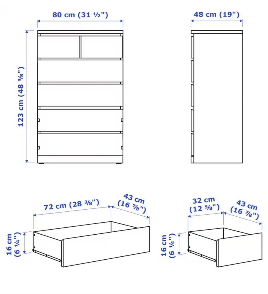 Komoda Ikea Malm