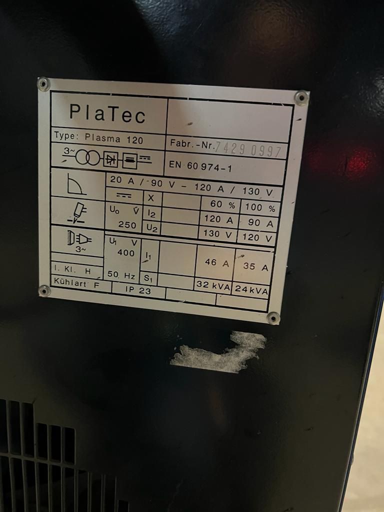 Przecinarka plazmowa Pła Tec Plasma 120