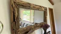 Espelho rustico madeira