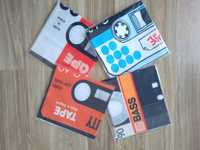 Podkładki na stół - 4 szt - kasety retro