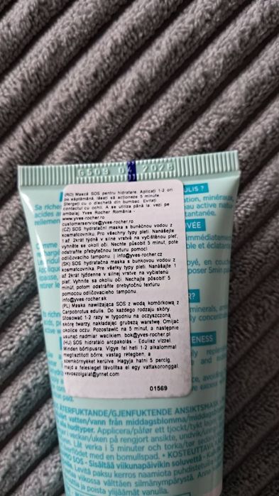 Maska Nawilżająca SOS plus kosmetyczka i torba na zakupy