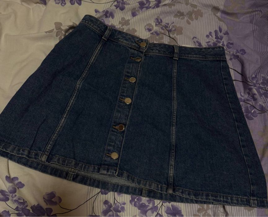 Юбка джынсовая на пугвицах
