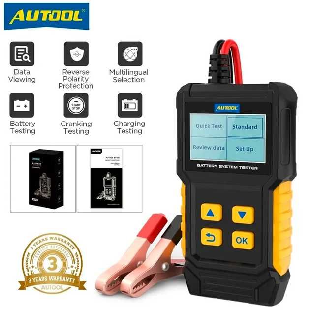 Тестер Autool аккумуляторов BT-360 Черный