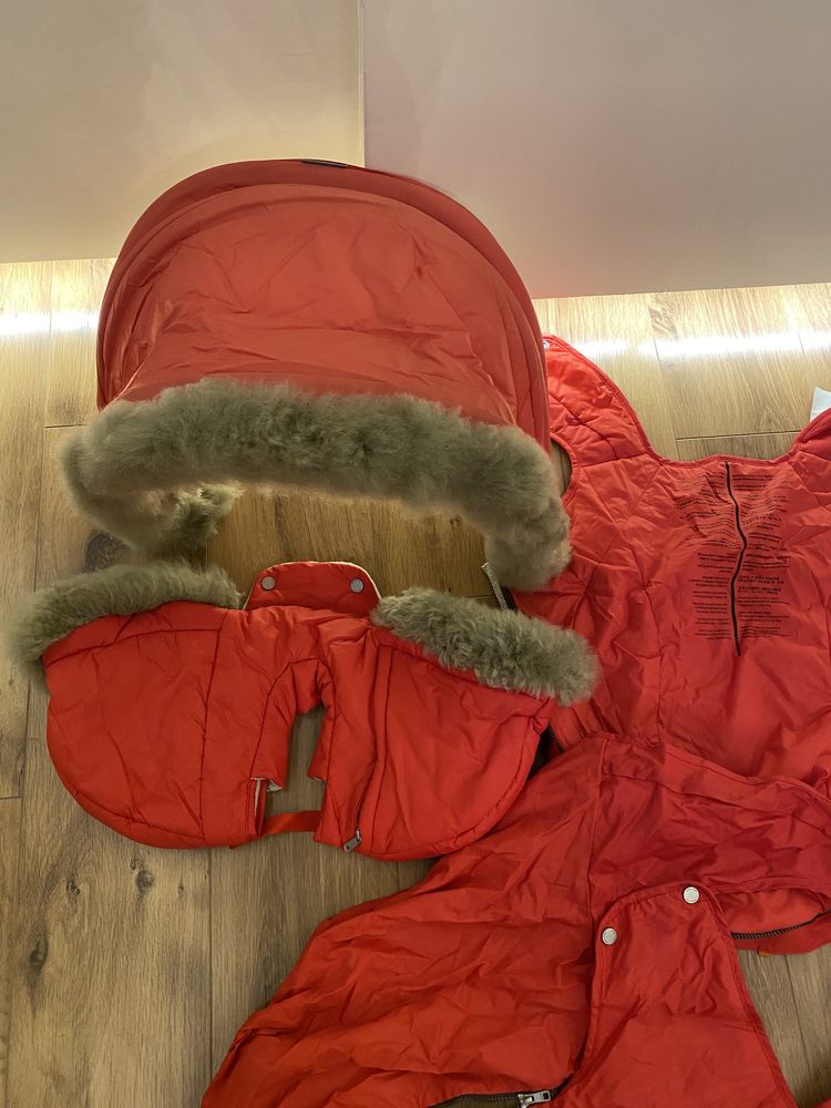 Зимовий комплект Червоого кольору Stokke Xplory Winter Kit