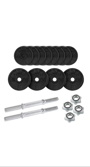 Kit de musculação 20 kg decatlhon