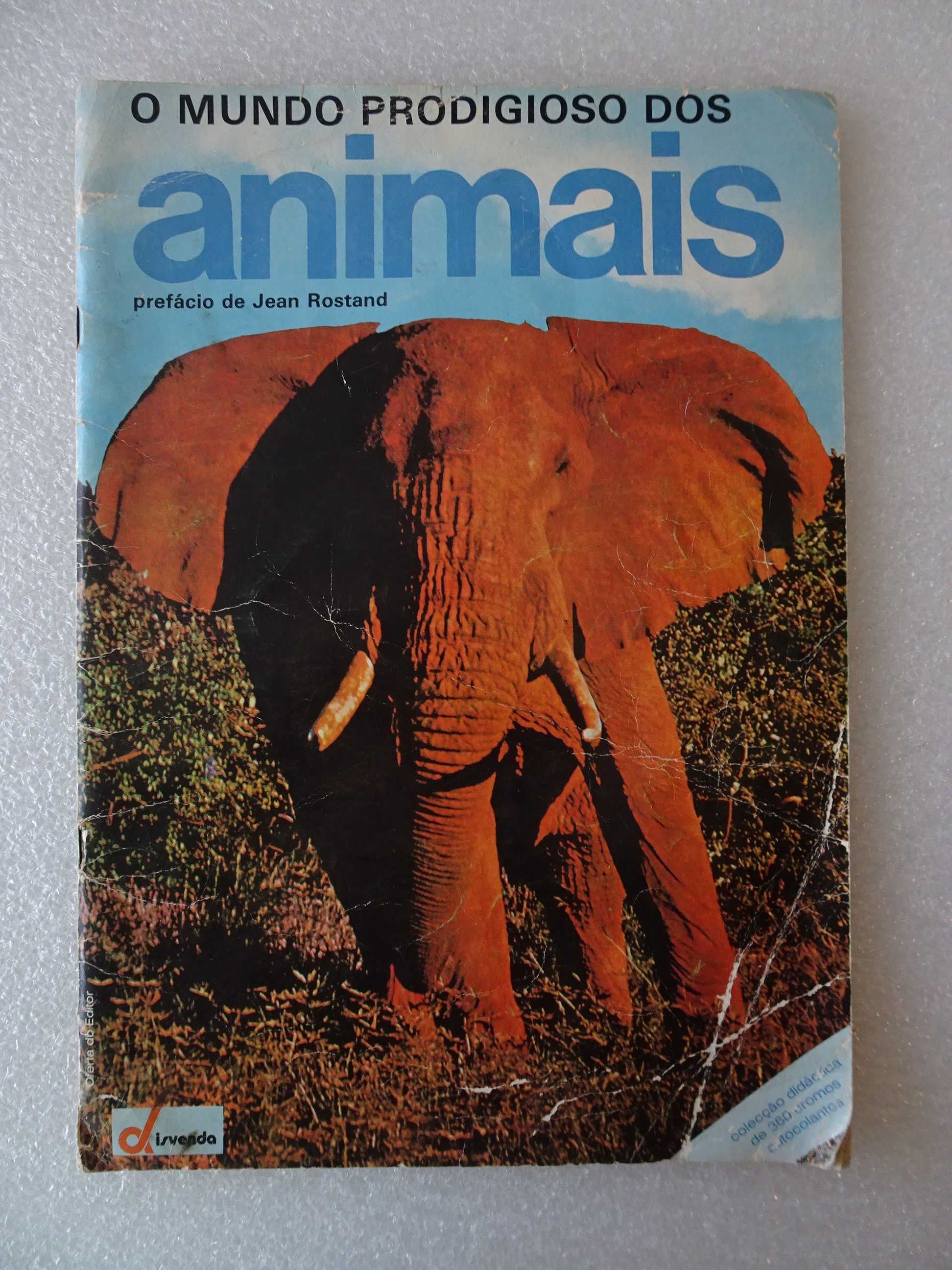 Caderneta de cromos O Mundo Prodigioso dos Animais (tem 45 cromos)