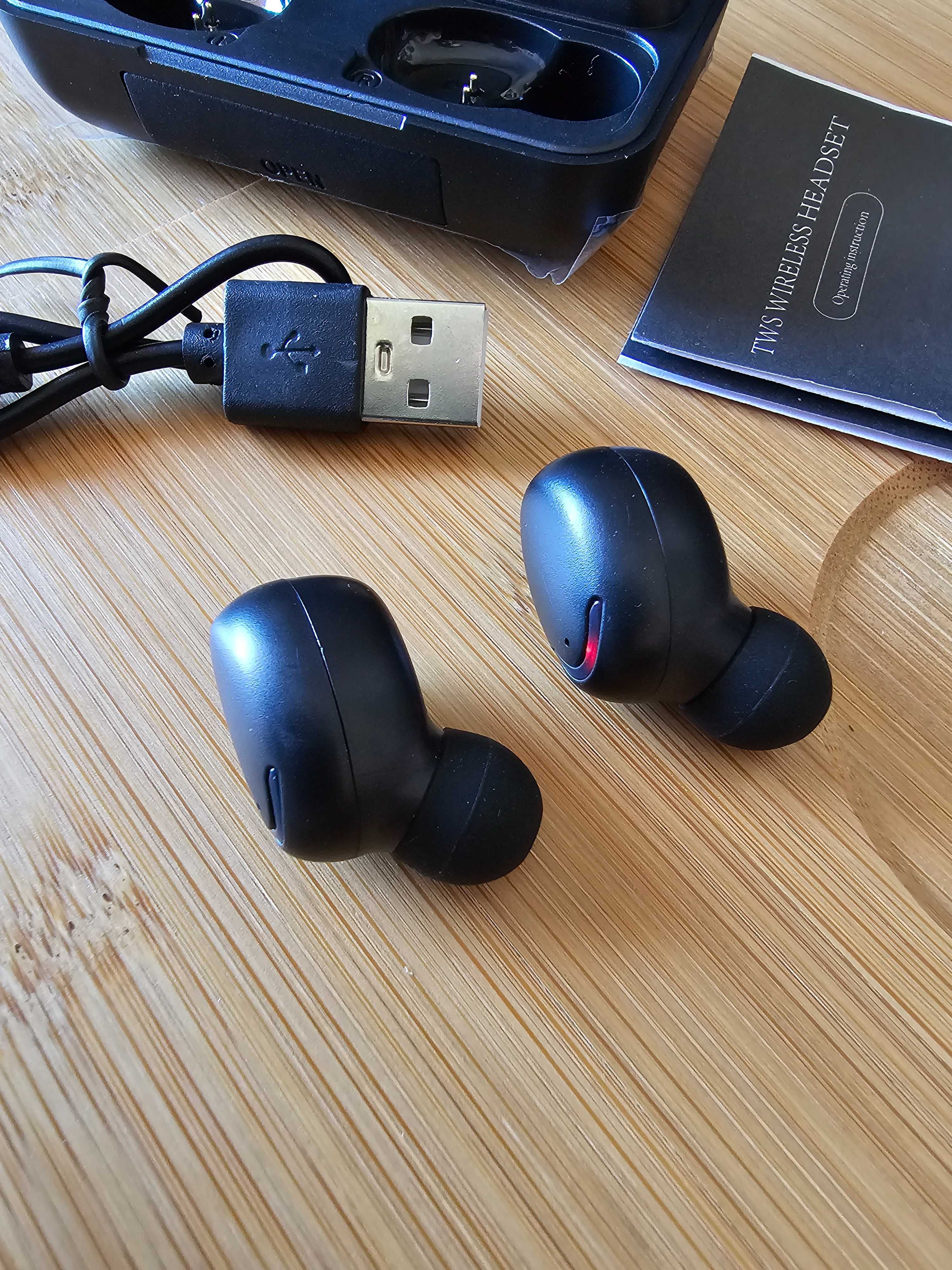 Auriculares Bluetooth com powerbank NOVOS