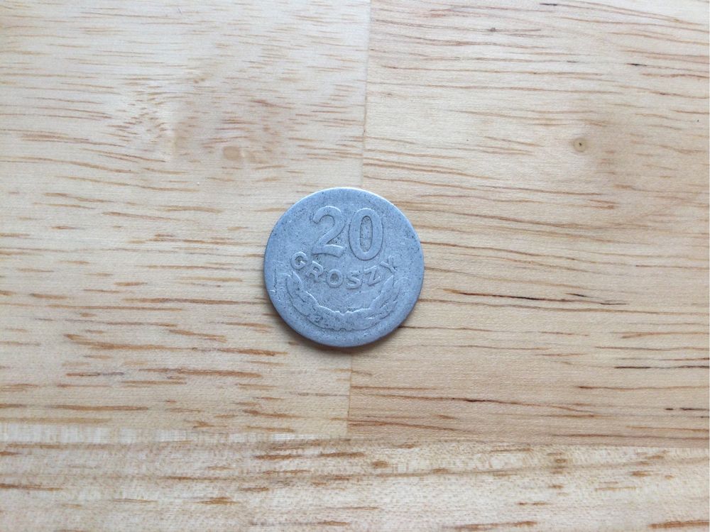 20 groszy bez znaku mennicy z 1949r