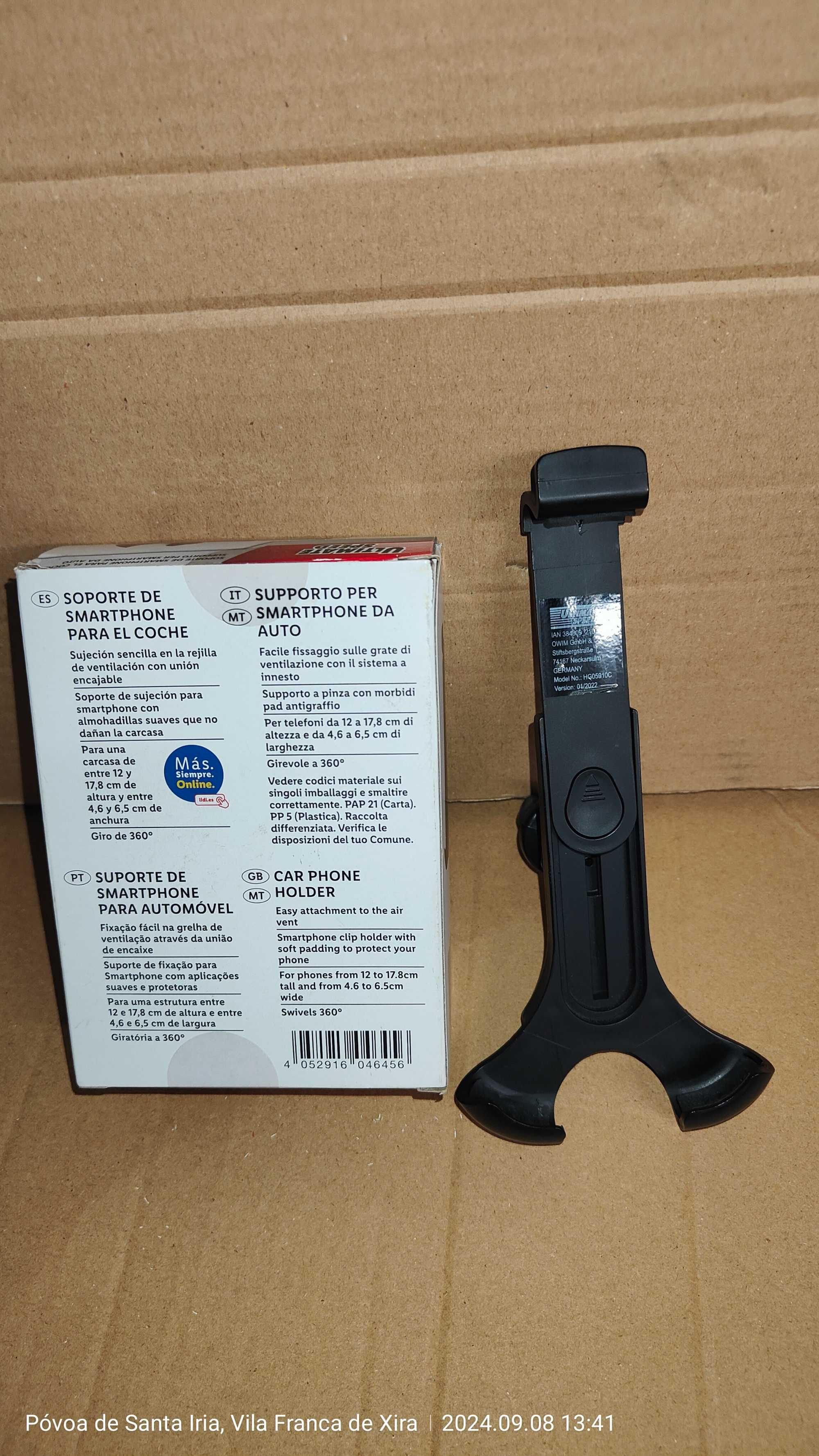 Suporte telemóvel extensível (Alemão)