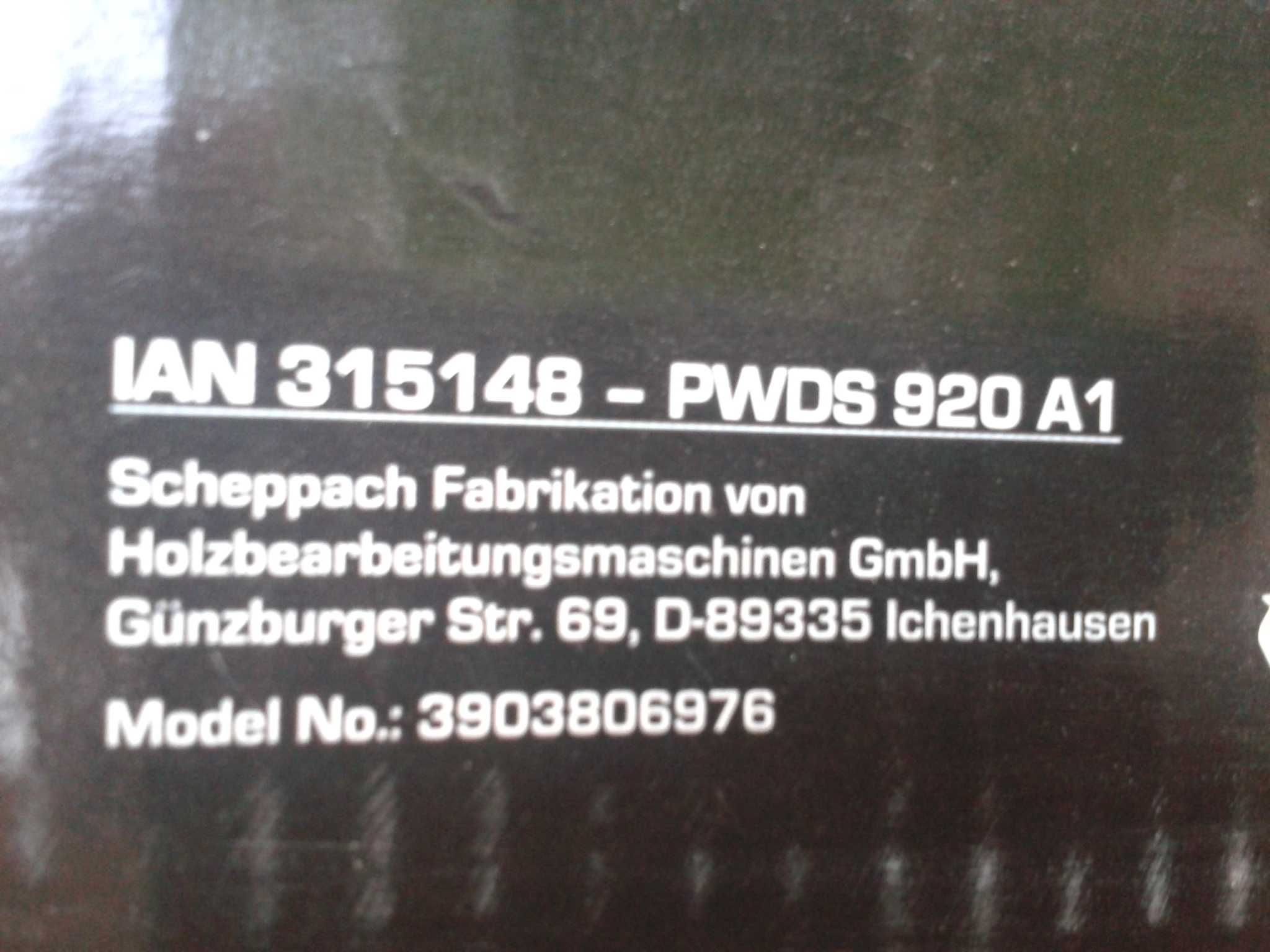 Parkside Scheppach SZLIFIERKA do ścian i sufitów ŻYRAFA PWDS 920 A1