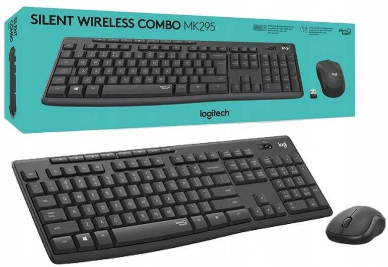 Klawiatura Logitech Silent Wireless Combo MK295 zestaw