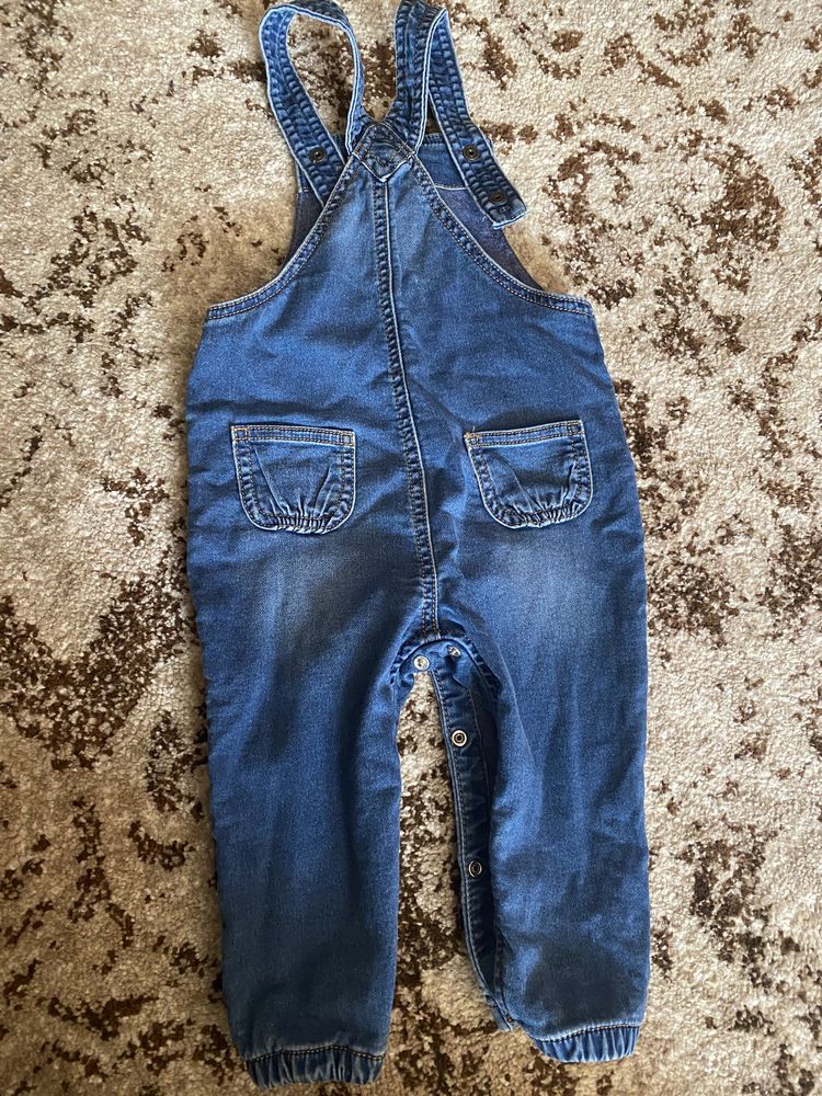 Детский джинсовый комбинезон next 86 размер