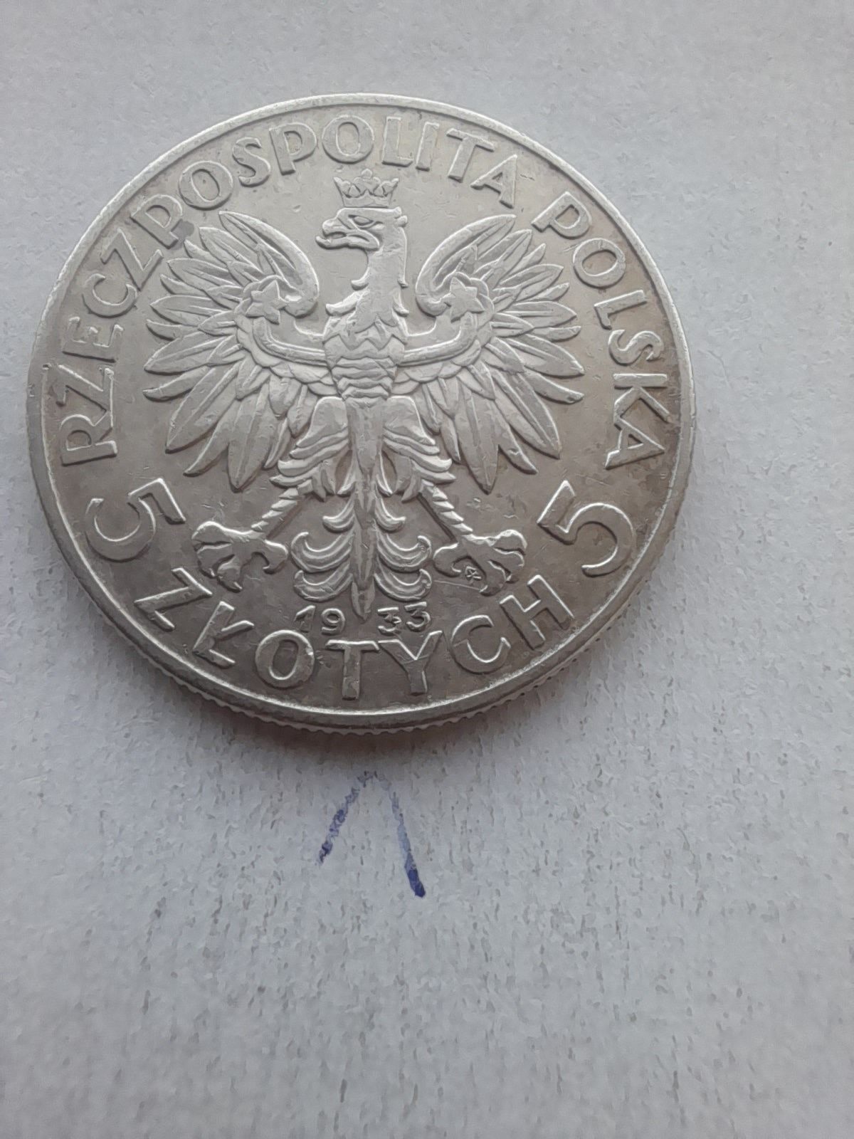 Monety--5zł Babka--1932-34-srebro-szt3-nr1