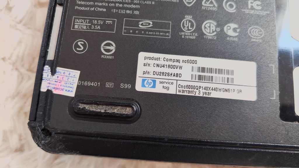 Laptop HP Compaq NC6000
