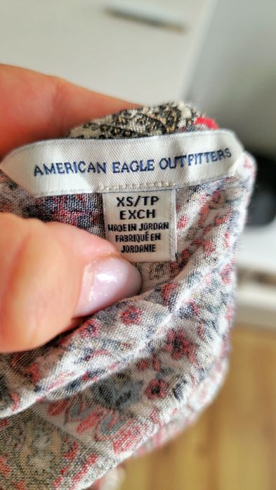 Kolorowy kombinezon American Eagle Outfitters, boho styl, rozmiar XS