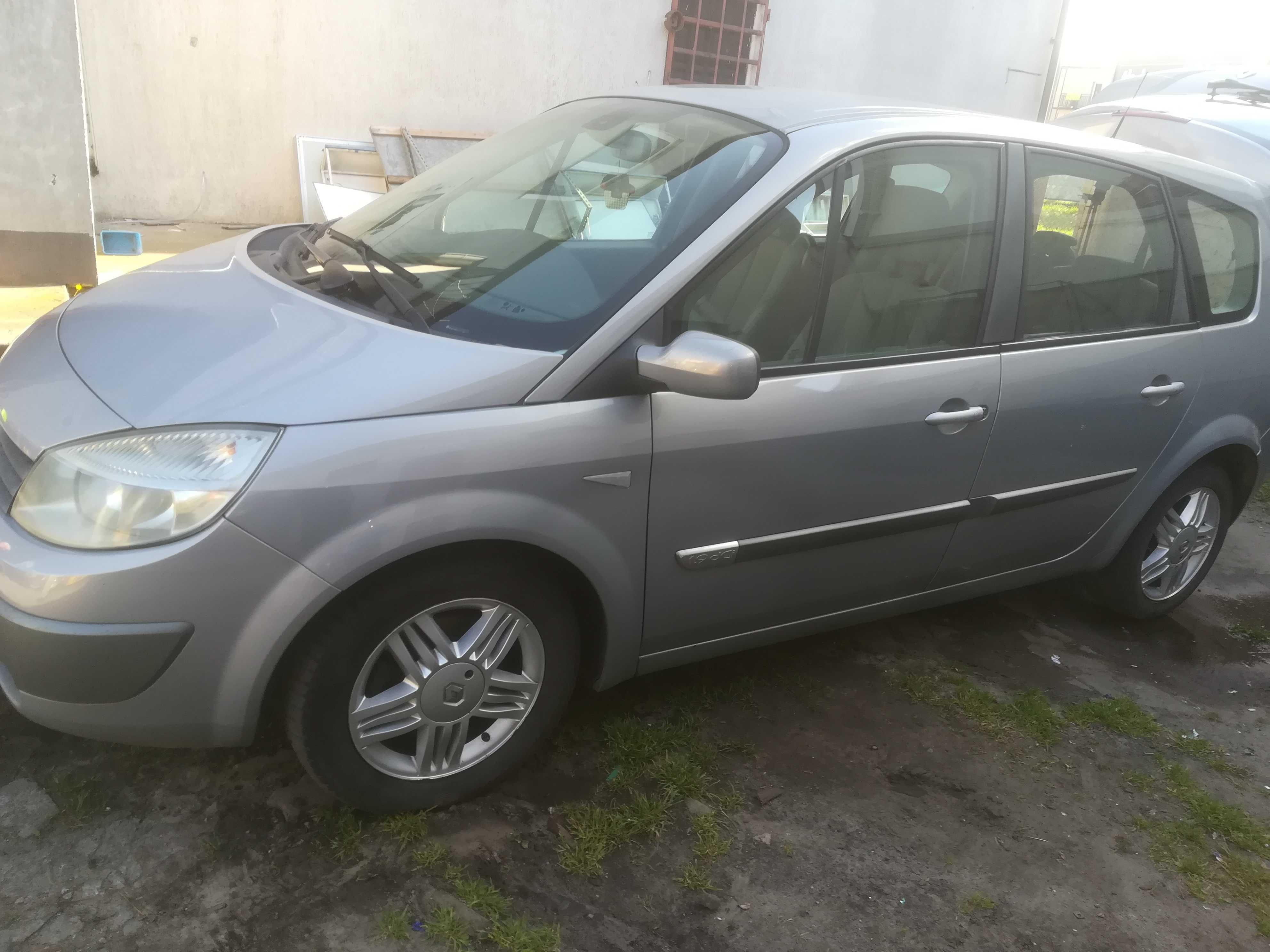 RENAULT GRAND SCENIC II 7 OSÓB 1.9TDI 2005rSkóra  Klimatronic Rodzinny