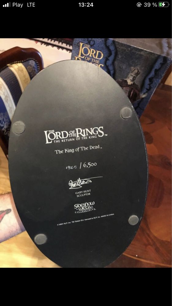 Lord of the Rings King of the Dead Sideshow Weta Polystone Statue