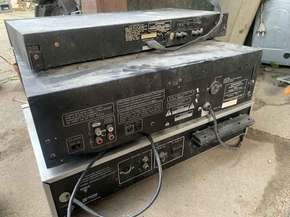 Sprzedam magnetofon pioneer ct-w700r,tx1090z i unitra as 632
