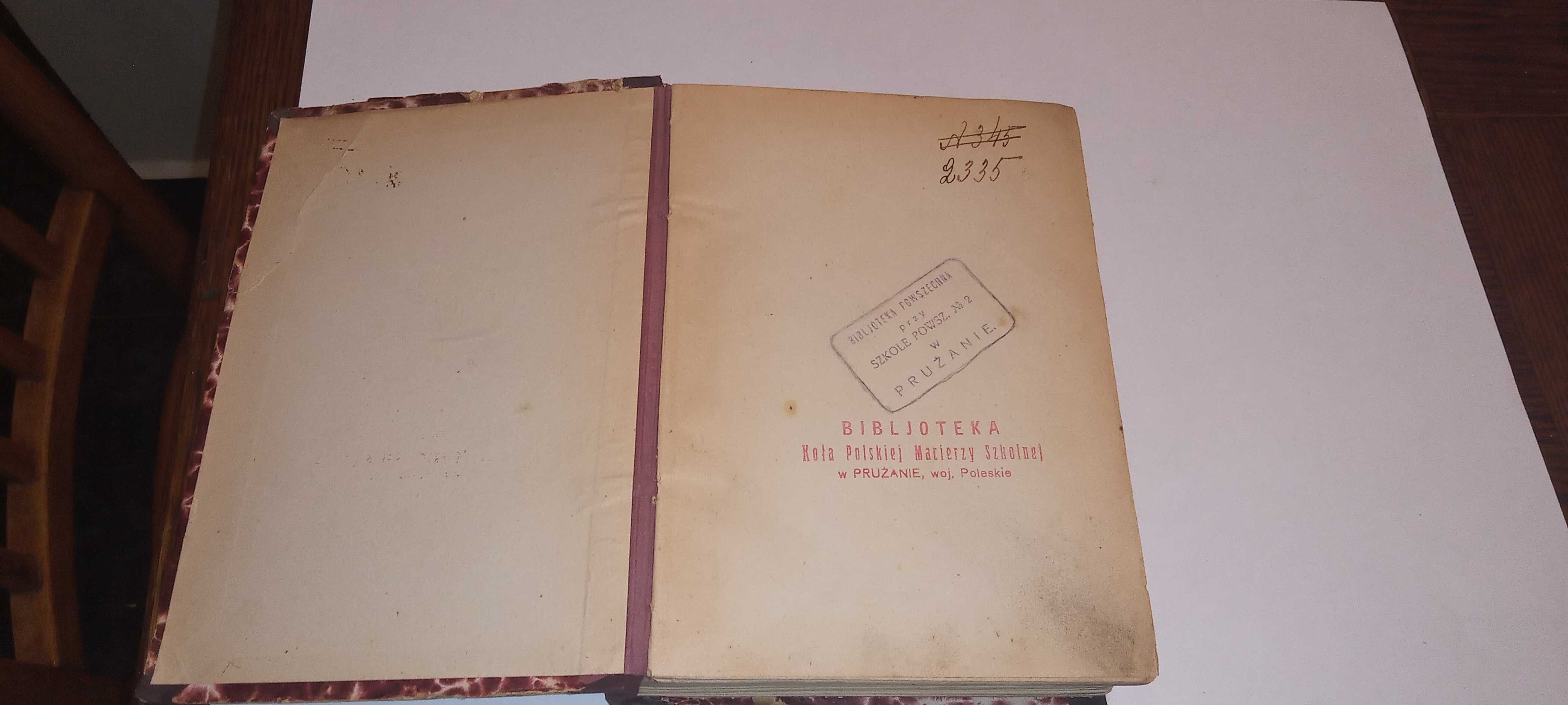 Książka z 1923r. Wybór poezyj, Władysław Syrokomla, wyd. Wilno