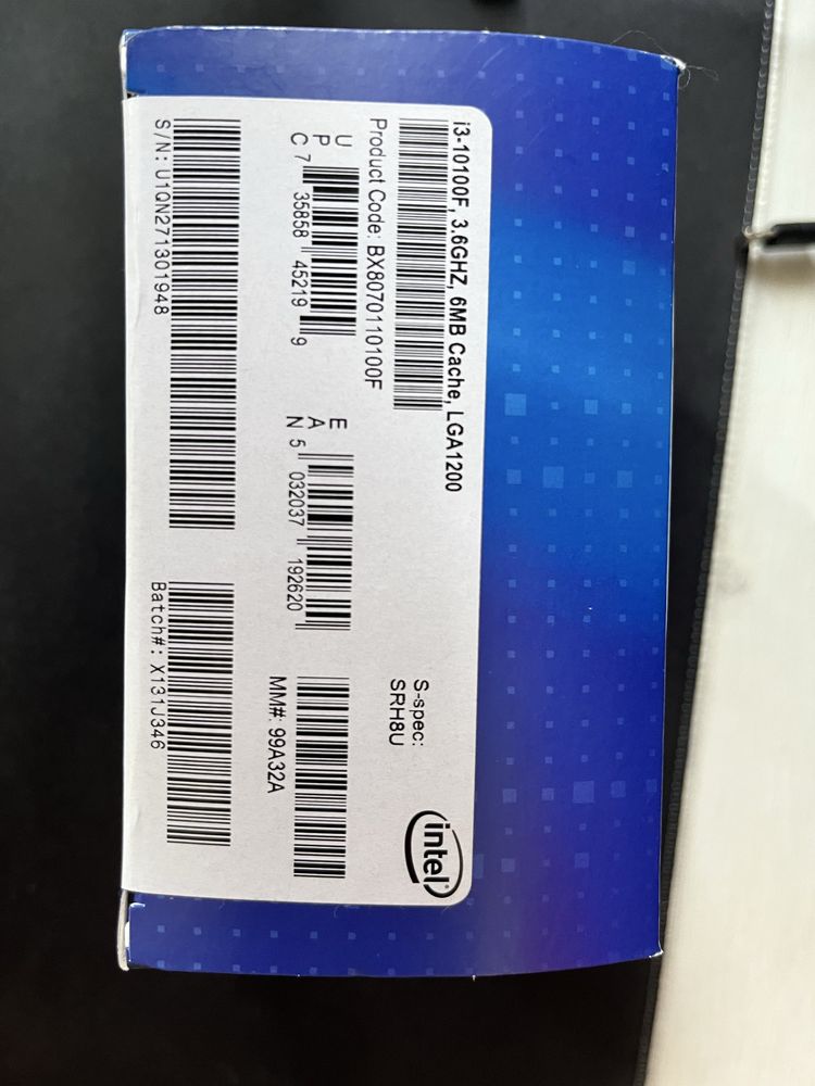 Процесор intel core i3 10100f
