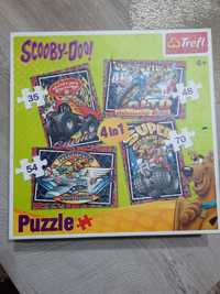 Trefl puzzle Scooby-Doo 4 in 1, 4+ stan bdb