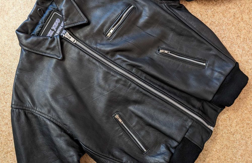 Кожаная мотокуртка Rex Judd Cafe Racer Bomber Jacke