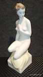 Porcelana Węgry HOLLOHAZA Figurka Akt Kobiecy 30 cm