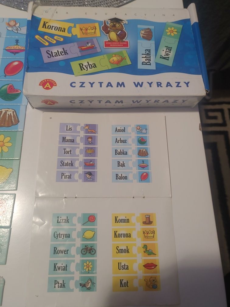 Gra edukacyjna czytam wyrazy 5-8 lat