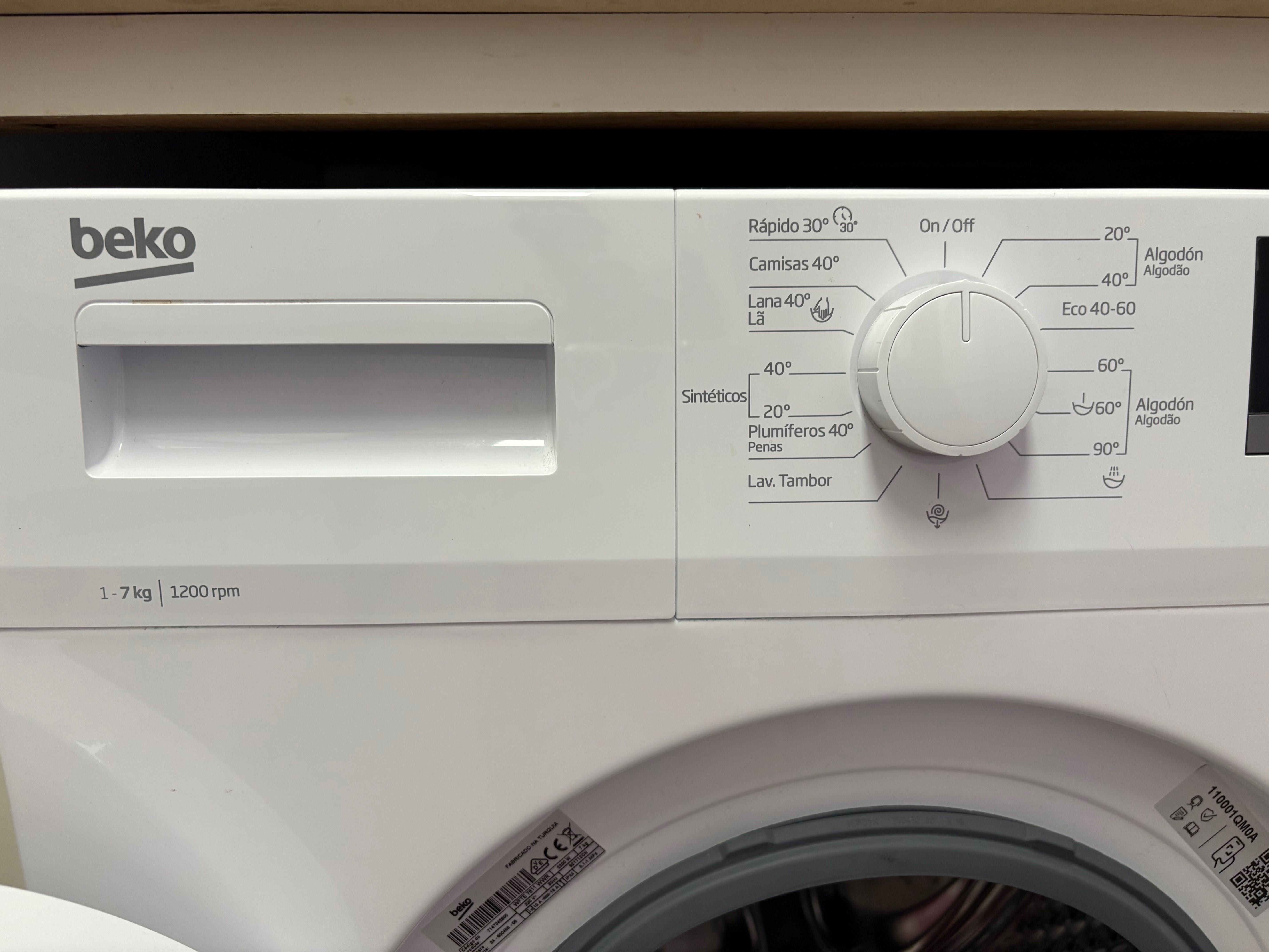 Máquina lavar roupa Beko