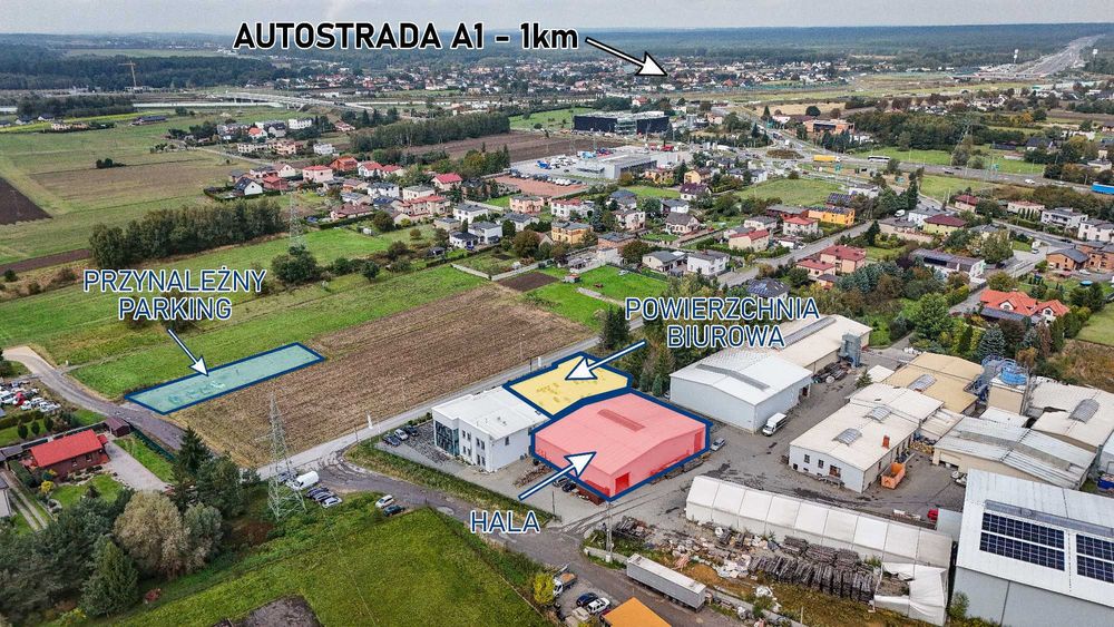 Hala produkcyjna / magazynowa w Żorach blisko autostrady A1