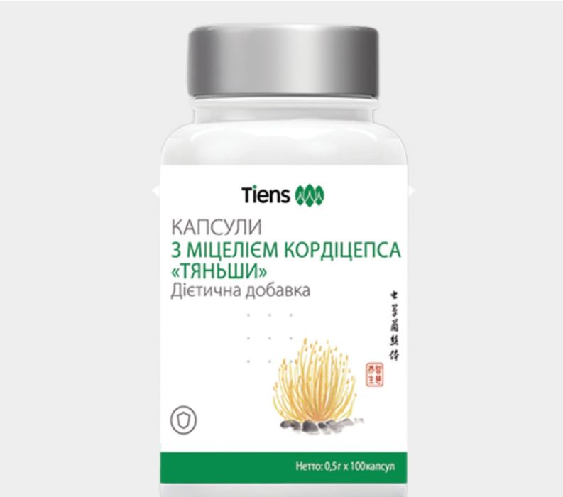 Капсулы с мицелием кардицепса TIENS