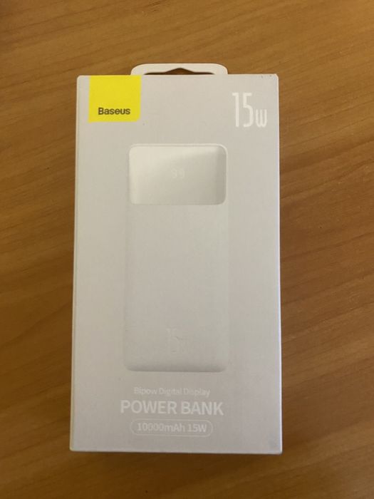 Павербанк Baseus 10000mAh 15W білий