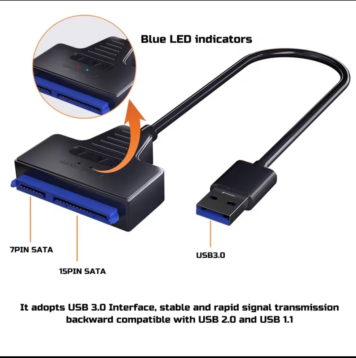 Новые кабеля SATA - USB 3.0 для HDD/SSD 2.5"/3.5"