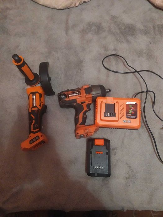 Гайковерт та болгарка акамуляторні