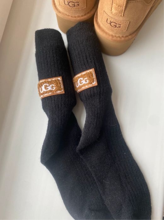 UGG skarpety skarpetki rozmiar uniwersalny czarne   nowe