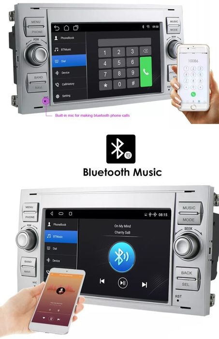 Radio Android Ford Focus Mondeo Galaxy C-Max S-Max Fiesta Kuga Transit