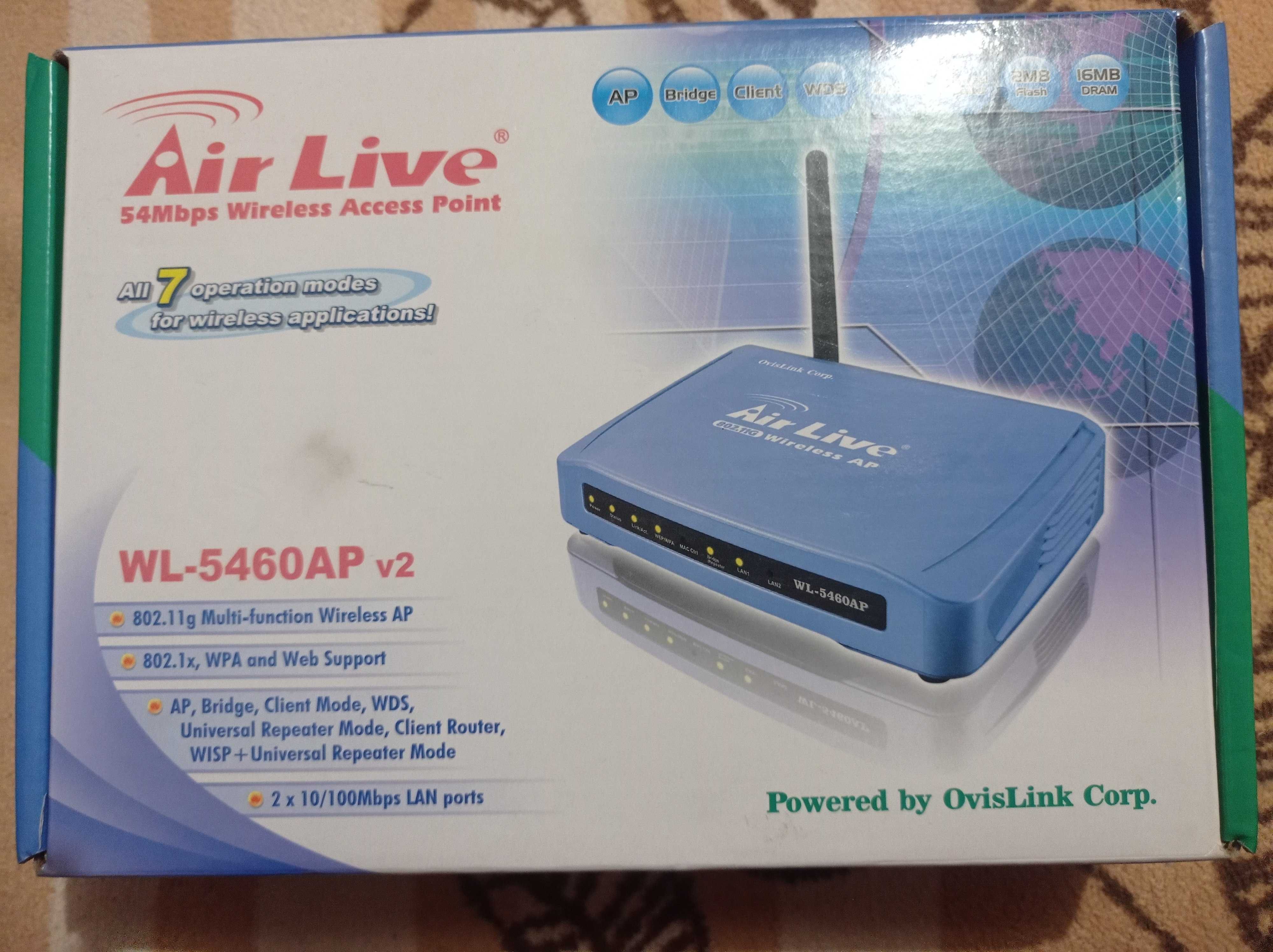 Роутер  AirLive WL-5460AP v2 54Мбит/с WLAN