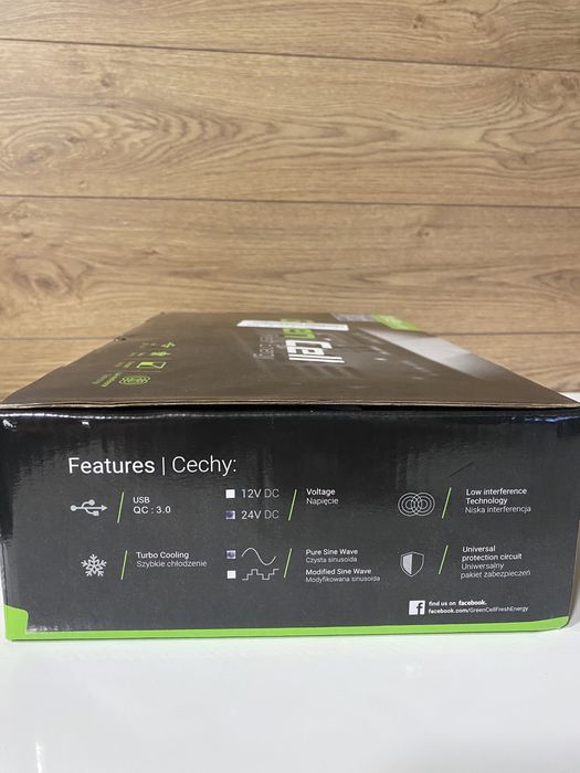 Перетворювач (інвертор)Green Cell 24V / 230V 1500W / 3000W