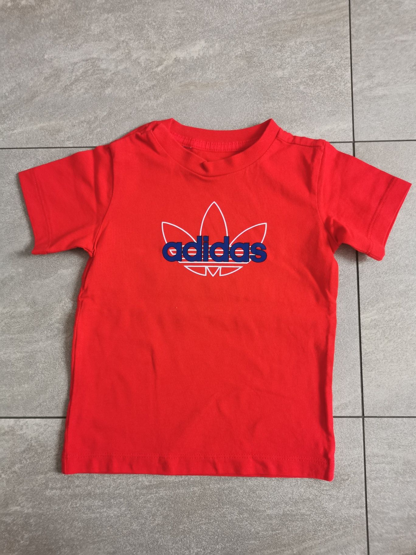 T-shirt ADIDAS czerwony 86 koszulka chłopięca bluzeczka bluzka dziecko