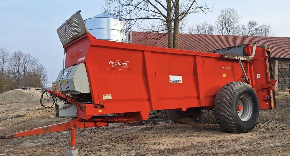 Rozrzutnik obornika Brochard Samson 17t  pionowe walkie super stan !!