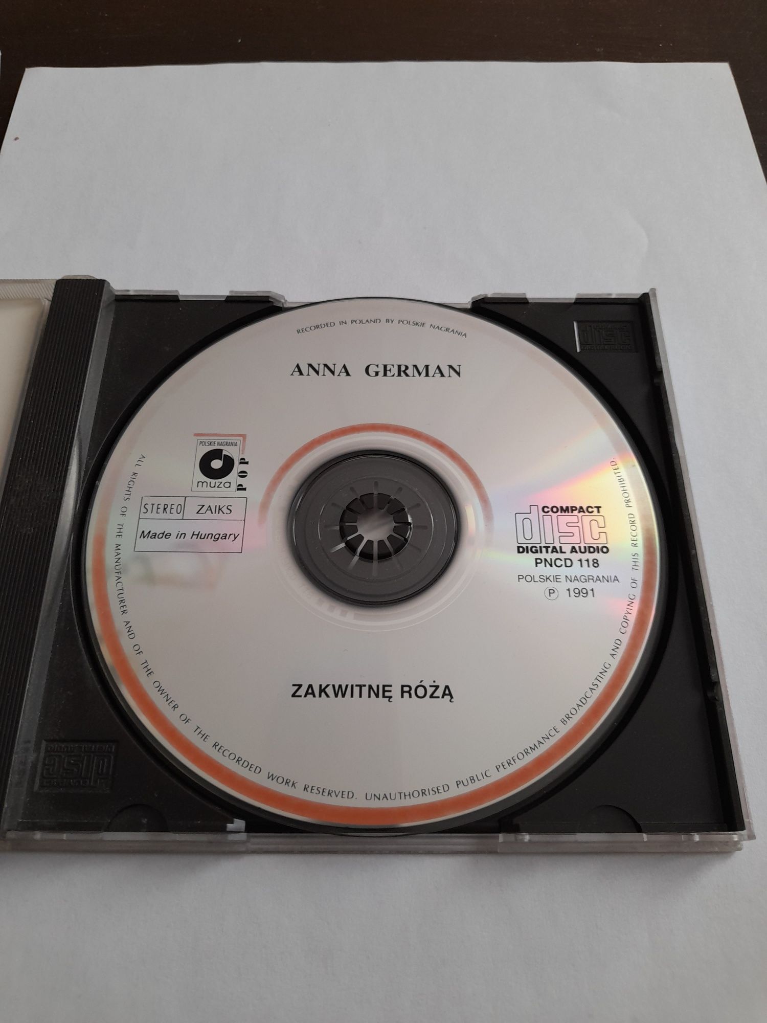 Anna German Zakwitnę róża. Płyta CD 1991