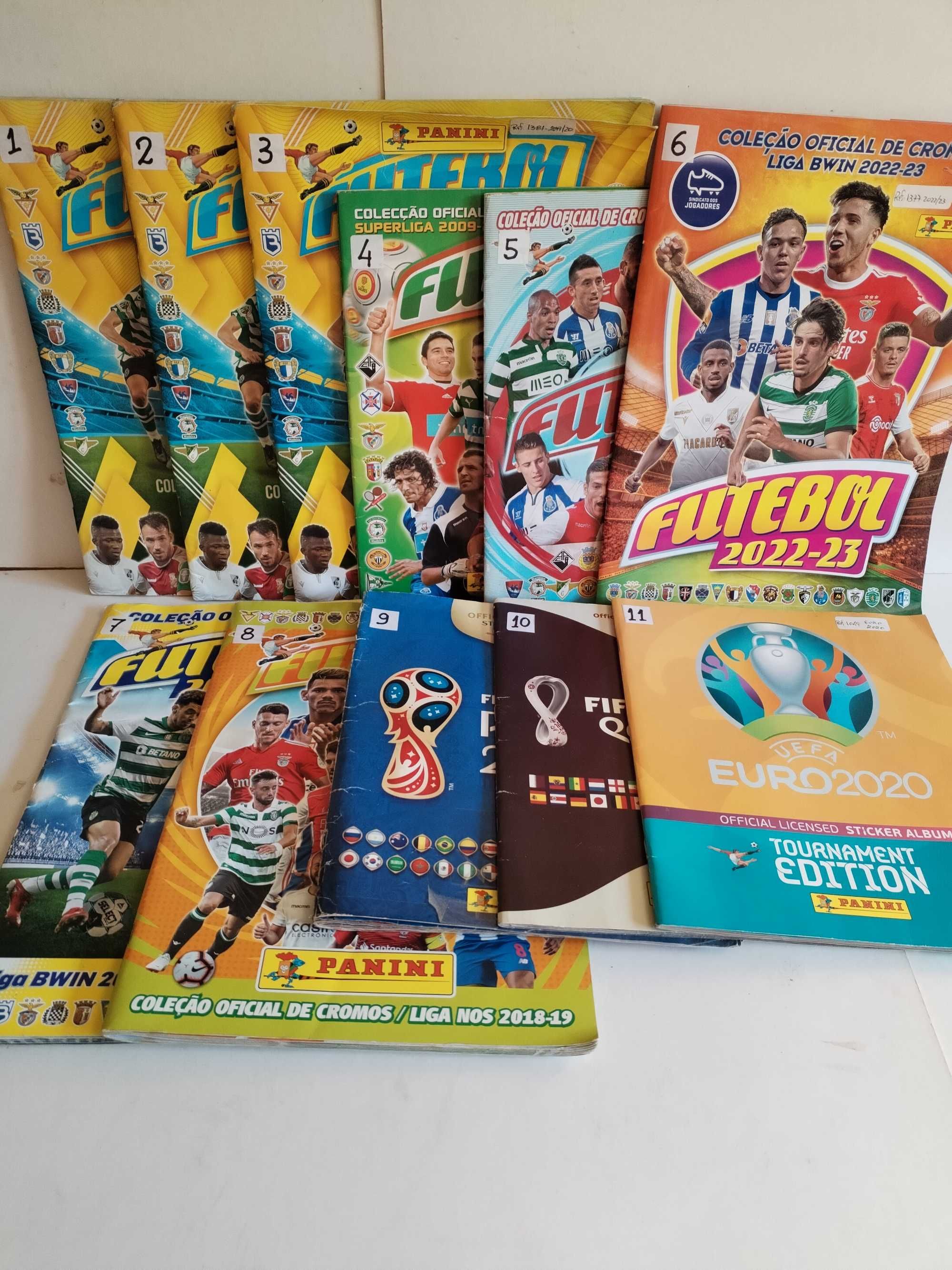 Cadernetas de Futebol “Panini” incompletas