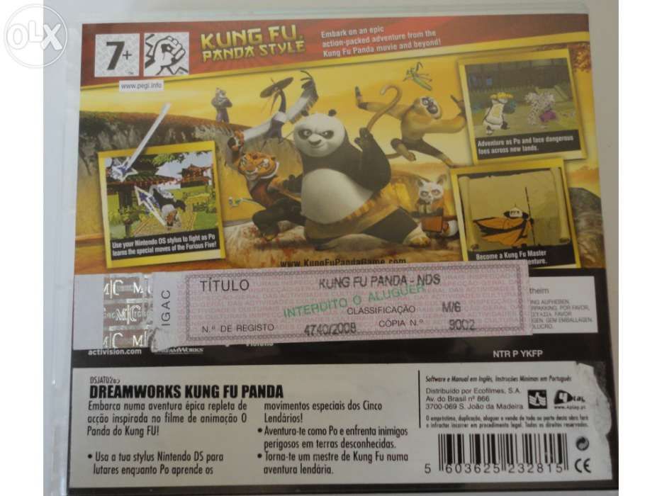 Videojogo panda kung fu para nintendo ds